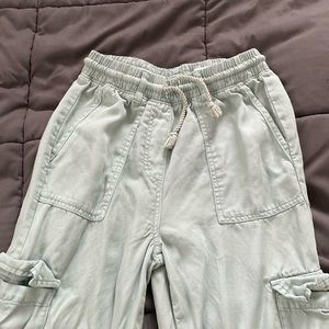 teal cargo pants size xs-s